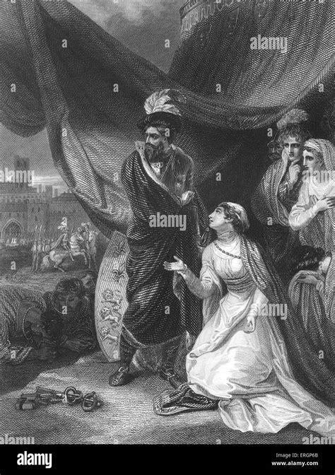 Queen Philippa On Her Knees Before King Edward Iii In The Royal Tent