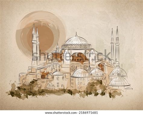 Hagia Sophia Drawing 354 Images Photos Et Images Vectorielles De