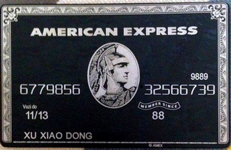 Someone else used your card without permission. American Express(Amex) Black Centurion Bank Card METAL customise gift free shippment-in Business ...