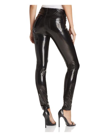 Lyst Blank Nyc Faux Patent Leather Pants In Black
