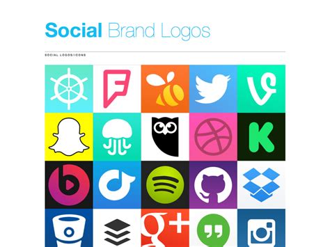 Mobile App Logos Social Media Branding