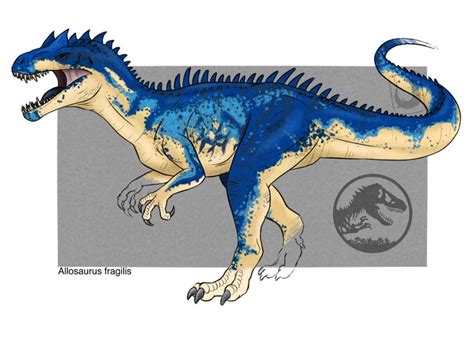 Jurassic World Babr Allosaurus By Vah Rudania On Deviantart Jurassic World Dinosaur Art