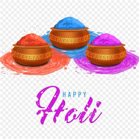 Holi Festival Clipart Vector Indian Holi Festival Greeting Design With