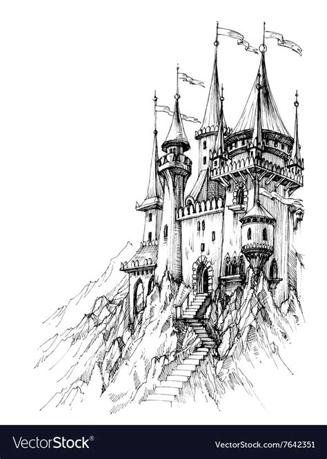 How To Draw A Fairy Tale Castle