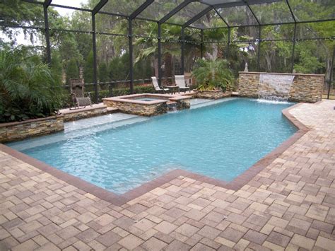 Tampa Bay Pools Can Design A Classical Geometric Custom Pool And Spa