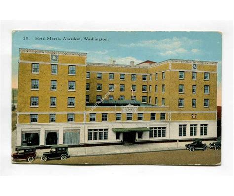 Hotel Morck Aberdeen Washington Vintage Postcard