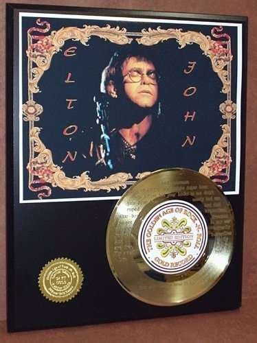 Elton John Someone Saved My Life Tonight 24kt 45 Gold Record Ltd