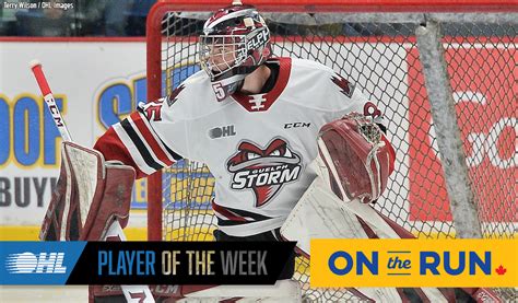 Storms Nico Daws Named Ohl On The Run Player Of The Week Oursports