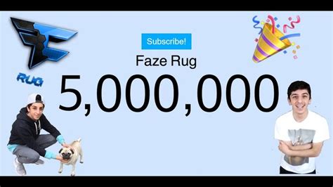 Best Of Faze Rug Subscribers Count Live In 2020 Subscriber Count Sub