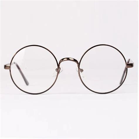 Hot Sell Vintage Fashion Retro Round Circle Metal Frame Eyeglasses Glasses Clear Lens Eye