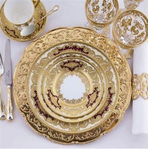 Gold Dinner Ware Beautiful Fine China Dinnerware Luxury Dinnerware