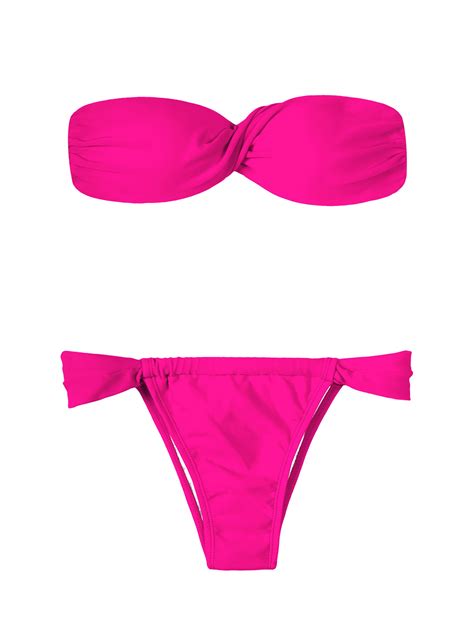 Bikinis Bikini Con Bandeau Pink Torcido Sumo Marca Rio De Sol
