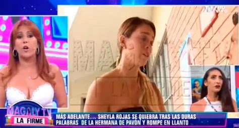 Magaly Medina enfrenta a hermana de Antonio Pavón y ahora sale en defensa de Sheyla Rojas