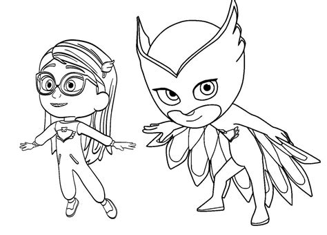 Pj Masks In Action Coloring And Sticker Pages Coloring Pages
