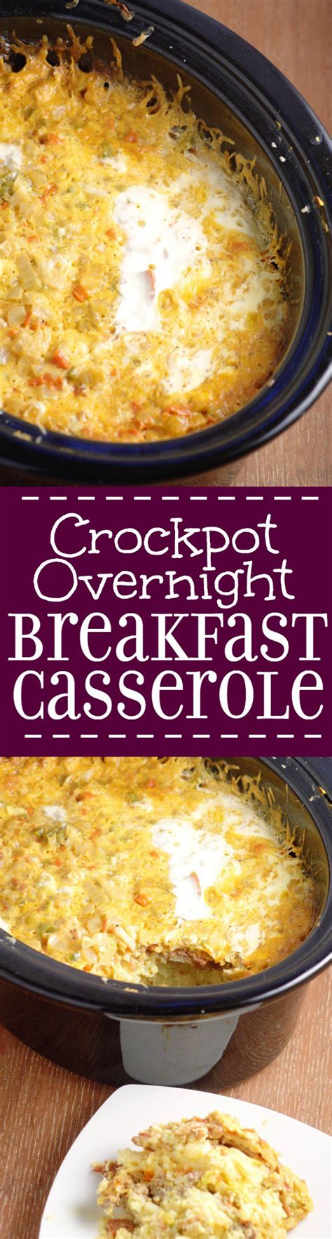 Crockpot Overnight Breakfast Casserole The Gracious Wife