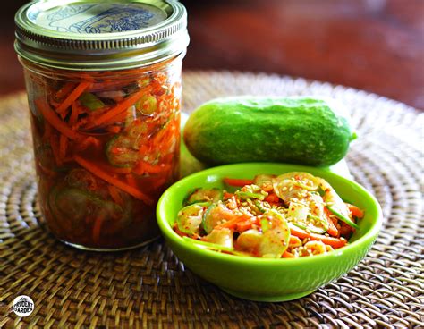 Cucumber Kimchi Quick Korean Spicy Pickle
