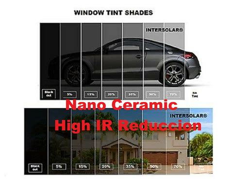 Nano Ceramic Window Film Tint 5 Percentage 15 Percentage 20 Percentage