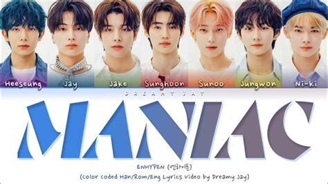 How Would Enhypen Sing Maniac Stray Kids Color Coded Lyrics
