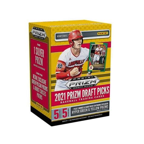 2021 Panini Prizm Draft Picks Baseball 5 Pack Blaster Box Steel City Collectibles