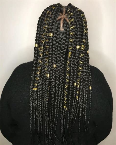 20 Hottest Triangle Box Braids Youve Gotta See
