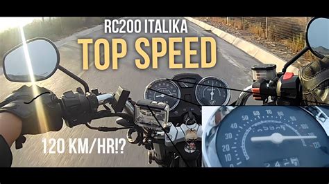Top Speed Rc 200 De Italika Velocidad Máxima Youtube