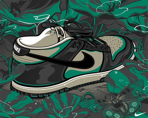 Nike Dunk Low By Aseo Nike Shoes Illustration Kicks