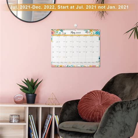 2021 2022 Calendar Monthly Wall Calendar 2021 2022 Starts At July