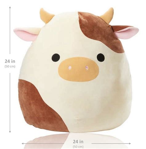 Squishmallows Ronnie The Cow Bundle 24 Inch And 12 Inch