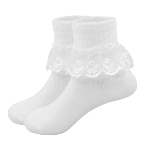 Thin Summer Cotton Baby Girls Princess Socks Kids Toddler White Lace