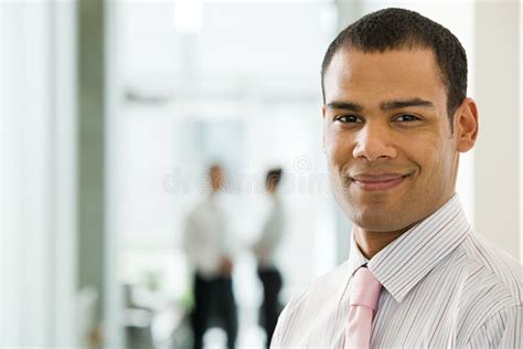 Smiling Young Male Office Worker Stock Image Image Of Mature Satisfy