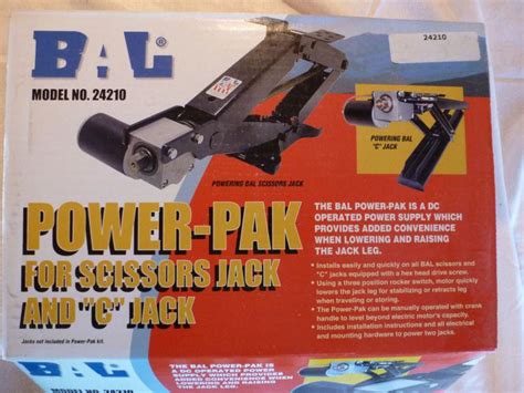 If you need some stabilizing scissor jacks for your trailer, this complete set from libra will definitely save you quite a bit of moolah. Sell Power-Pak 12v Motor Kit for BAL Scissor Jacks & C ...