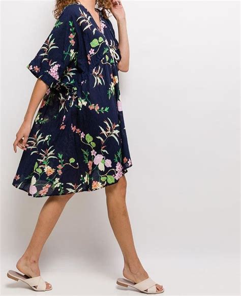 Ava Dress Navy In 2020 Dresses Fashion Dresses Kaftan Style