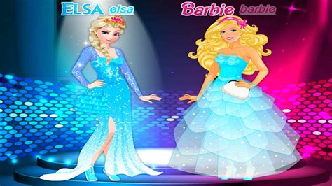 Barbie And Elsa Best Friends Forever Dress Up Game Youtube