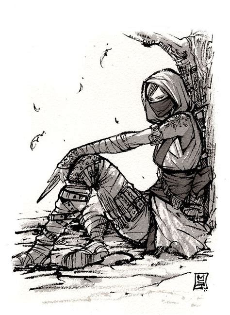 Assassin Girl Kunoichi By Mycks On Deviantart Art Sketches Art