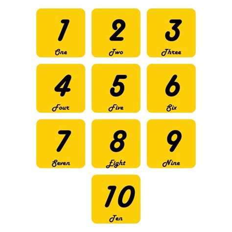 English numbers printables for learning and teaching grammar in a fun way. 8 Best Images of Printable Very Large Numbers 1 10 - Large ...