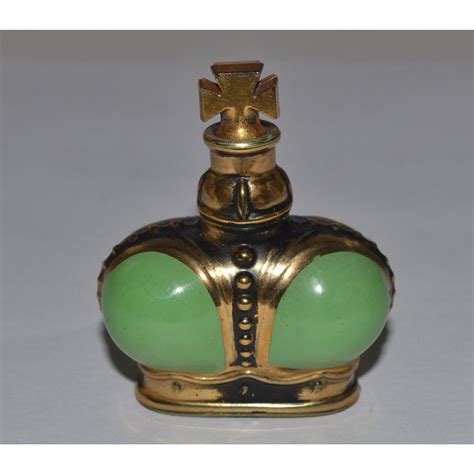 Vintage Prince Matchabelli Green Crown Perfume Bottle Quirky Finds