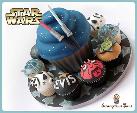 Star Wars Giant Cupcake And Birthday Cupcakes