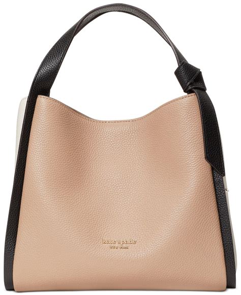 Kate Spade Knott Colorblocked Leather Medium Crossbody Tote In Brown Lyst