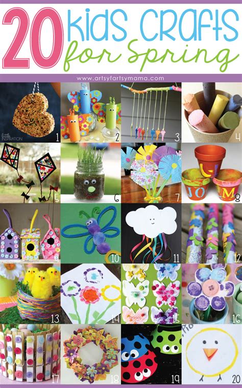 20 Kids Crafts For Spring Artsy Fartsy Mama