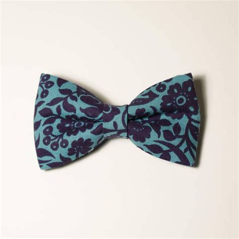 This Blue Floral Bow Tie Is A Fun Retro Print Ive Played With My