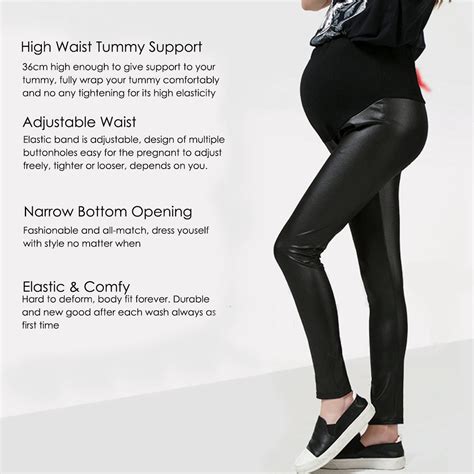 Pregnant Women Maternity Pants Elastic Casual Leggings Belly Abdominal