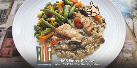 The meal kit focus means that you need to cook. HMR Entree provides family caretakers with a low-cost ...