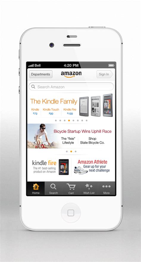 Once you've logged in, you get access. Amazon iOS App by Febernovo