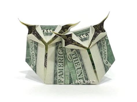 Bff Owls Money Origami Bird Animal Dollar Bill Art Money Origami