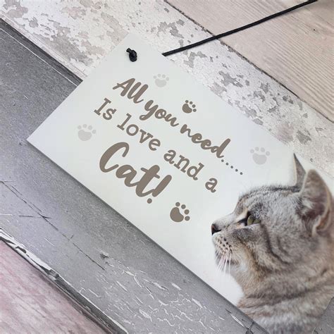 Cat Signs For Home Funny Cat T Home Wall Plaque Pet Animal Cat Lover