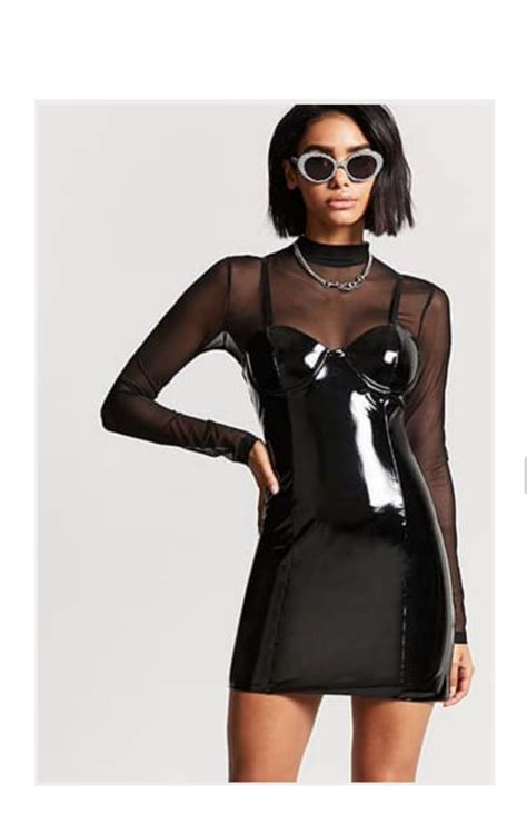 Patent Leather Dress Patent Leather Dress Leather Dress Outfit