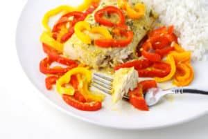 It's easy to prepare and will become a favorite fish meal. Coconut Curry Mahi Mahi with Peppers - Tastefulventure