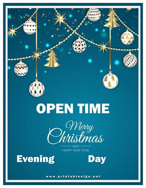 Printable Holiday Hours Signs Free Download