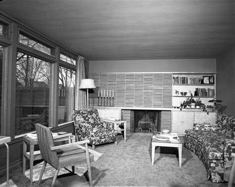 Living Room In Mary And William Dobson Mid Century Modern Home On