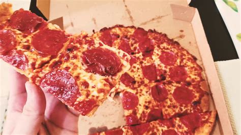 Trying Little Caesars Extramostbestest Thin Crust Pepperoni Pizza For